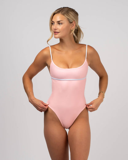 Karissa X Thalassa Women's St. Tropez One Piece Swim Suit- Pink