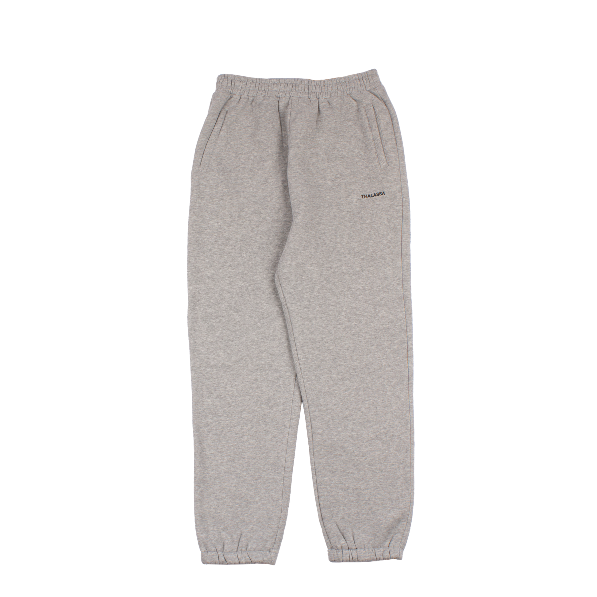 Women's Solid Sweat Pants-Grey